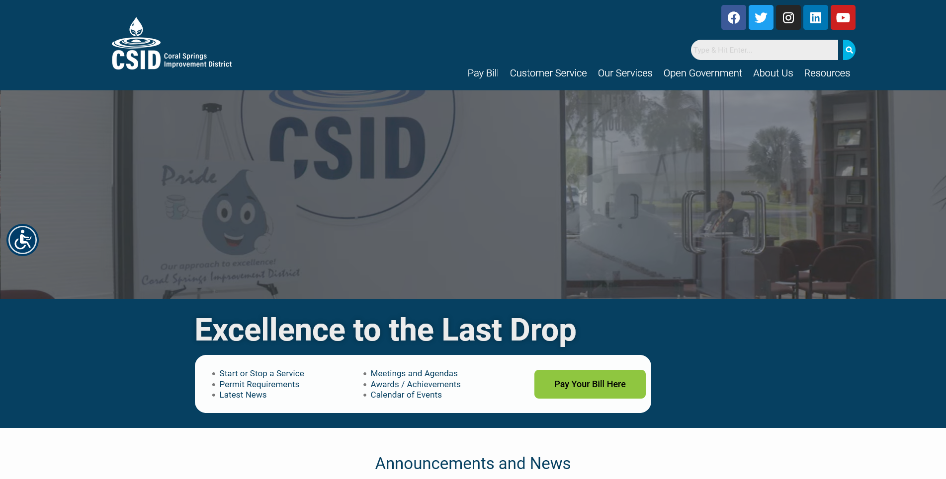 CSID – Coral Springs Improvement District