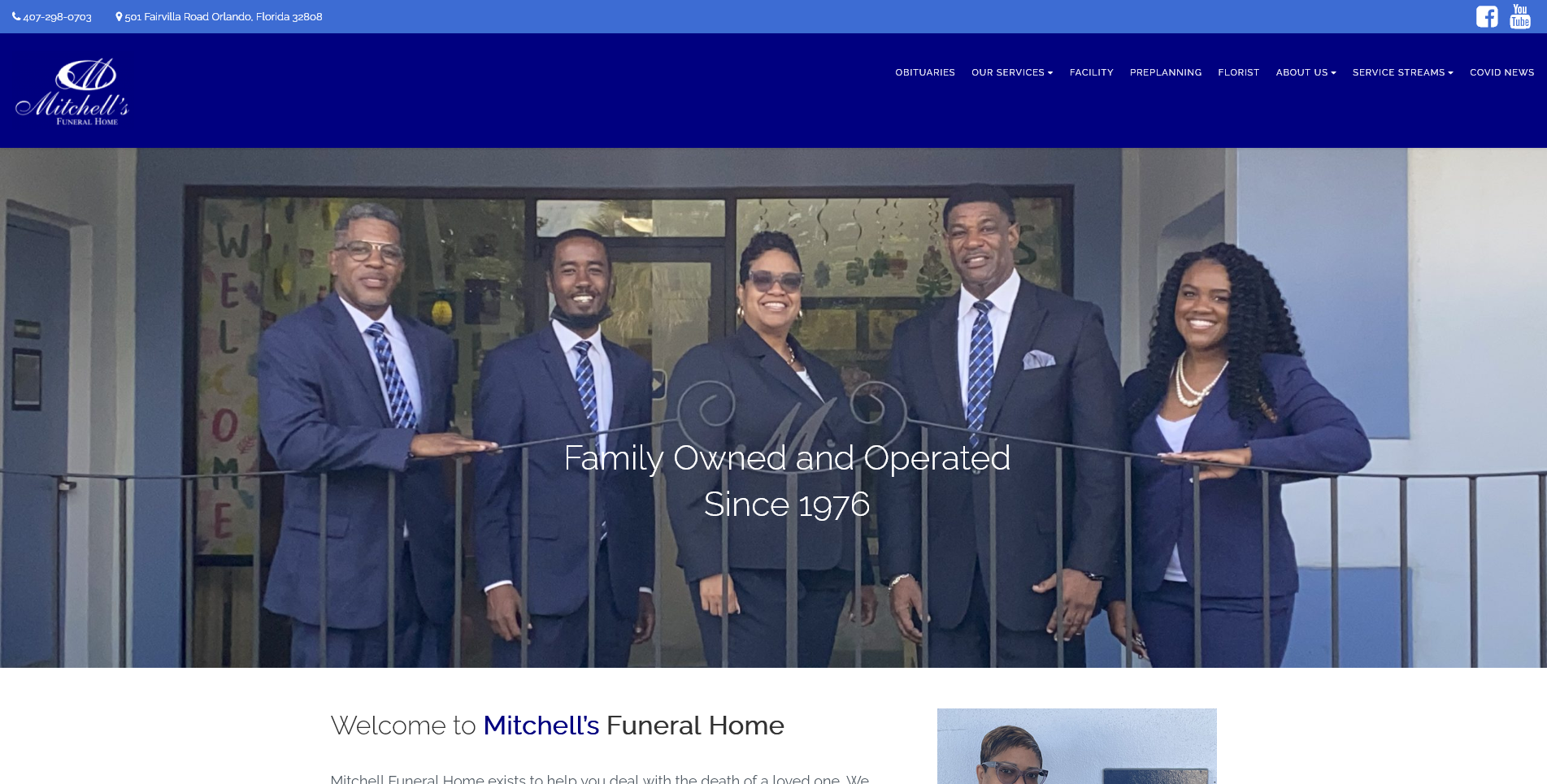 Mitchell's Funeral Home – Family Owned and Operated Since 1976